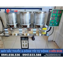 Máy sắc thuốc đóng túi tự động 3 nồi đun