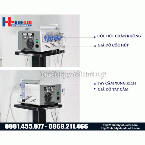 Điều trị bệnh cơ xương khớp bằng máy xung kích tích hợp điện xung 