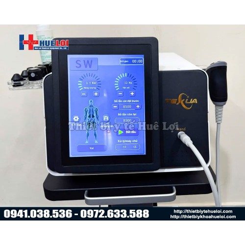 Thiết bị trị liệu bằng sóng xung kích có cường độ lực bắn 12 bar